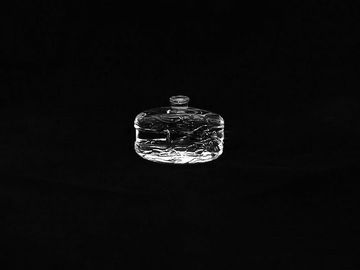 Botol dan Stoples Kaca Parfum Bening 100ml Appliqué yang Disesuaikan
