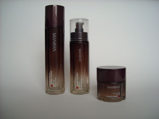 OEM 120ML 35ML 50G 30G Appliqué Botol Kaca Kosmetik Kosong untuk Lotion Eye Cream