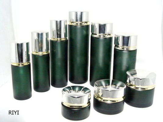 Botol dan toples kaca kosmetik emulsi kosong berwarna khusus 80ML 40ML