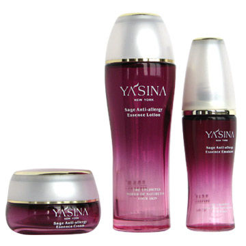 Custom 4 Ounce 1 OZ Blown Colored Empty Emulsion Botol dan Toples Kaca Kosmetik