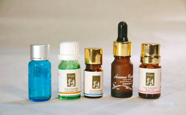 Miniatur Botol Kaca Minyak Esensial Berwarna Biru 5ml-10ml dengan Peredam & Tutup Lubang WT